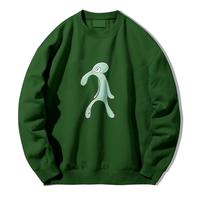 Gambar Crewneck Sweatshirt Spongebob Lukisan Squidward Tampan dan Berani sweater premium Sweater polos unisex pria dan wanita size M-XL - Army, L dari Stelis Fashion undefined 1 Tokopedia