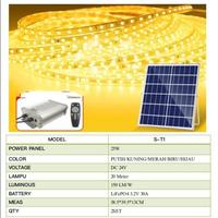 Gambar Lampu LED Strip Selang Solar Cell 20 Meter + Remote/ 10 Meter + Remote - Warm white, 20METER dari Mitra Kenari Electric undefined 1 Tokopedia