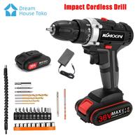 Gambar BISA E-KATALOG! Impact Cordless Drill 38VF / Mesin Bor 2 Baterai tanpa kabel Untuk Tembok Beton/bor batre1 set lengkap murah/bor baterai/bor cas 2 baterai promo/bor casan murah komplit dari Kiraxay Flair undefined 2 Tokopedia