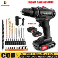 Gambar BISA E-KATALOG! Impact Cordless Drill 38VF / Mesin Bor 2 Baterai tanpa kabel Untuk Tembok Beton/bor batre1 set lengkap murah/bor baterai/bor cas 2 baterai promo/bor casan murah komplit dari Kiraxay Flair undefined 1 Tokopedia