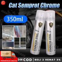 Gambar Terlengkap 350Ml Cat Semprot/Cat Chrome/Cat Semprot Chrome/Chrome Celup/Cat Crome/Cat Crome Semprot Chrome Spray Pain Warna Chrome Krum Stainless Automotive Metallic Paint Chrome No Rust Chrome Paint Spray Cartridges With Chrome Plated Steel Wheel Spray dari tokouum7999 undefined 1 Tokopedia