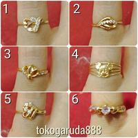 Gambar Cincin No 7 anak dan dewasa emas asli kadar 700 70% 22 1 2 3 satu dua tiga gram permata mickey - 1 dari sellergaruda undefined 1 Tokopedia