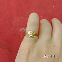 Gambar Cincin No 7 anak dan dewasa emas asli kadar 700 70% 22 1 2 3 satu dua tiga gram permata mickey - 1 dari sellergaruda undefined 4 Tokopedia