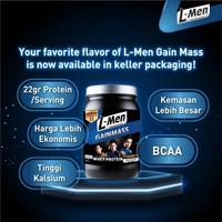 Gambar Ready Gan L-Men Gain Mass Chocolate 800G - 22G Whey Protein - 10 Serving Ready Gan dari Lost Land_ undefined 3 Tokopedia