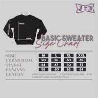 Gambar Sweater Polos Basic Sweater ARES ( Sablon Depan Belakang ) Size M-XXL ( Pria & Wanita ) Bisa untuk Pria dan Wanita - Hitam, M dari LUXI Apparel undefined 4 Tokopedia