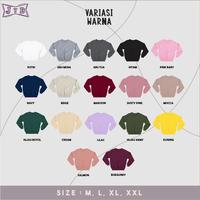 Gambar Sweater Polos Basic Sweater ARES ( Sablon Depan Belakang ) Size M-XXL ( Pria & Wanita ) Bisa untuk Pria dan Wanita - Hitam, M dari LUXI Apparel undefined 3 Tokopedia