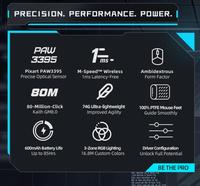 Gambar Machenike M7 Pro Gaming Mouse USB Wired 2.4GHz Wireless Mouse PAW3395 dari Akram pedia undefined 5 Tokopedia