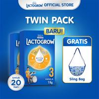 Gambar BabyMom- Nestlé LACTOGROW 3 Vanilla Susu Box 1Kg x 2pcs + Sling Bag dari NAPAK NACAI685 undefined 1 Tokopedia