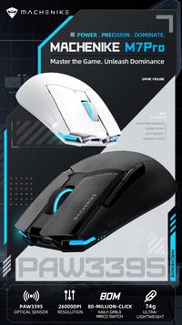 Gambar Machenike M7 Pro Gaming Mouse USB Wired 2.4GHz Wireless Mouse PAW3395 dari Akram pedia undefined 2 Tokopedia