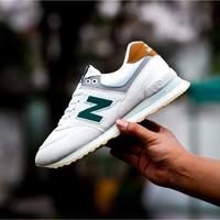 Gambar Sepatu Sneaker Casual Pria NB 574 Original Prem Cream Green Brown - 43 dari SEVENTEENSTEPSS undefined 5 Tokopedia