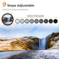 Gambar K&F Concept B-Series 67mm Variable ND Filter ND2-ND400 Neutral Density Filter 40.5mm 46mm 49mm 52mm 55mm 77mm 62mm 72mm 82mm dari KK_Alfa undefined 2 Tokopedia
