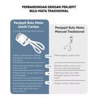 Gambar EYELASH CURLER ELECTRIC Pelentik bulu mata jepitan Bulu Mata Elektrik - Eyelash putih dari ansa88 undefined 5 Tokopedia