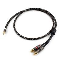 Gambar Hifi Canare L-4E6S 3.5mm to 2RCA Audio Auxiliary Adapter Stereo 3.5 mm Splitter Cable AUX RCA Y Cord for Smartphone Speakers dari Jaja Dripsazigas undefined 2 Tokopedia