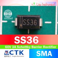 Gambar SS36 60V 3A Schottky Barrier Rectifier SS36 SMA CTK Electronics dari Lisu Instruments undefined 1 Tokopedia