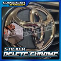Gambar Sticker Delete Chrome / Delete chrome grill / Sticker Hitam Transparan dari Gangsar sticker undefined 2 Tokopedia