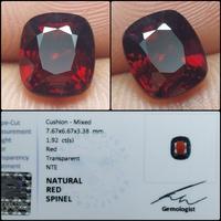 Gambar Natural Red Spinel Crystal Clean Top Color Cushion Cutt Gems Rare Batu Permata Merah Langka Asli Garansi dari ASAMmisti undefined 1 Tokopedia