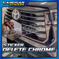 Gambar Sticker Delete Chrome / Delete chrome grill / Sticker Hitam Transparan dari Gangsar sticker undefined 1 Tokopedia