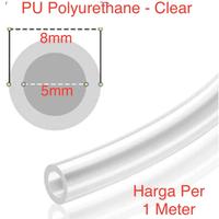 Gambar Selang Angin PU Transparant Clear 8x5mm OD 8mm x ID 5mm PolyUrethane Harga Per Meter Pneumatic Tube Transport Slip Lock Air Tubing Pipe Hose | 2.048.0174 | PU8*5 Clear BW dari Holden-Store undefined 1 Tokopedia