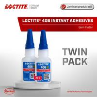 Gambar Henkel LOCTITE 406 Instant Adhesive Lem Instan Super 20 gr Twin Pack dari HANDI OFFICIAL STORE undefined 1 Tokopedia