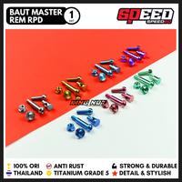 Gambar Baut Set Master Rem RPD Per Bagian Baut Titanium Grade 5 Probolt Thailand King Nut - Selene, Kuning dari Speed60SBYofficial undefined 2 Tokopedia