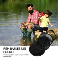 Gambar 1m Nylon Fish Net Alloy Fish Trap Live Fishing Cage Basket Collapsible Carp Fishing Tool Small Mesh Bag dari HarleyOffical undefined 4 Tokopedia