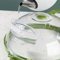 Gambar Microwave Splatter Cover With Water Storage Box platter Lid Dishwasher Safe Drop Ship dari Cibadyut undefined 4 Tokopedia