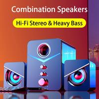 Gambar 3.5mm AUX USB Wired Speaker for Computer 2*3W Bass Stereo Combination Speakers Music Player Subwoofer Desktop Laptop PC TV dari HarleyOffical undefined 1 Tokopedia