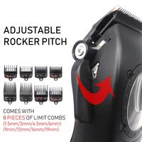 Gambar Professional Hair Clipper Hair Cutting Machine Electric Men's Trimmer with Seat Charger 8000RPM DLC Coated Blades New Model dari david pedia2 undefined 4 Tokopedia