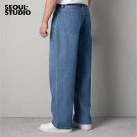 Gambar [SEOUL STUDIO] Loose Fit Jeans Celana Tebal Panjang Pria LakiLaki HAPPY SHOPPING DAN TERIMAKASIH . dari NRA99 undefined 5 Tokopedia