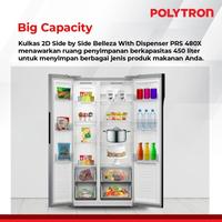 Gambar Kulkas POLYTRON KULKAS NEW BELLEZA INVERTER 2 PINTU SIDE BY SIDE PRS480X - Manja Elektronik & Furniture dari Manja Elektronik & Furniture undefined 2 Tokopedia