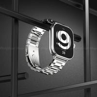 Gambar MIJOBS Metal Stainless Strap for Redmi Watch 5 / 4 / Xiaomi Mi Band 8 / 9 PRO (Tali Jam Buckle Steel Smart Band8 Band9 PRO Watch4) - Black dari G-Rex undefined 4 Tokopedia