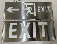 Gambar Lampu emergency exit stainlis LED 2 sisi / Lampu darurat EXIT LED - lari - lari dari Cahaya indah Led undefined 2 Tokopedia