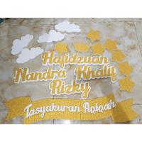 Gambar paket Nama styrofoam Tasyakur paket nama lengkap Tasyakur Aqiqah dari Samira aksesoris undefined 3 Tokopedia
