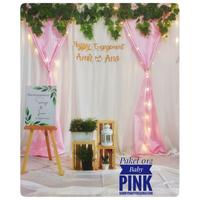 Gambar Dekor Tunangan Backdrop background photobooth nikahan lamaran aqiqah (012) - Abu-abu, Lebar 2m dari Samira aksesoris undefined 4 Tokopedia