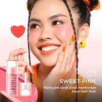 Gambar DAZZLE ME Heart-Melt Creamy Liquid Blush - Blush on Liquid - Cheeky Orange dari queenbee kosmetik undefined 4 Tokopedia