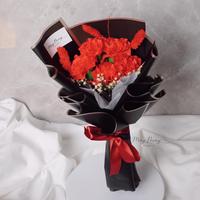 Gambar CARNATION SOAP FLOWER BOUQUET 5 STEM - BUKET BUNGA ANYELIR KADO WISUDA ULTAH BIRTHDAY SEMPROL NIKAH - Pink dari Samira aksesoris undefined 5 Tokopedia