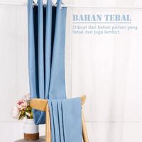 Gambar CUCI GUDANG!! Gorden Blackout Import HiQuality/Tirai Golden Jendela Dan Pintu Minimalis Motif Polos Ukuran 200cm Bahan Tebal dari kamartiganam undefined 4 Tokopedia