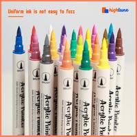 Gambar Hightune Acrylic Marker Dual Head Watercolor Drawing Pen 12/24/36/48 Quick-drying Spidol Akrilik - 12 Warna dari toko cahyan undefined 4 Tokopedia