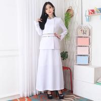 Gambar (Unf.Id) Blazer Wanita Baju Kerja Kantor Seragam Pdh Pns Pemda Dinas Guru Asn Wanita Atasan Kombinasi Batik Setelan Rok A Celana Panjang Kode 7007 Warna Putih Putih Langsung Diproses dari Uniform id undefined 2 Tokopedia