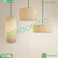 Gambar Japanese Simple Wabi-sabi Silk Chandelier Kitchen Island Bedroom Led Ceiling Lights - A, Warm Light dari Official Garden JKT undefined 3 Tokopedia