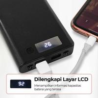 Gambar WW Powerbank Power Bank Fast Charging 8X18650 2 Port Usb Cepat Casing Dual Pengisian Pb Charge Murah Charger Gadget Baterai - Hitam dari WONGSOWANGI undefined 4 Tokopedia