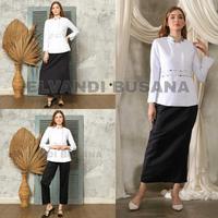 Gambar (Unf.Id) Blazer Wanita Baju Kerja Kantor Seragam Pdh Pns Pemda Dinas Guru Asn Wanita Atasan Kombinasi Batik Setelan Rok Span Rok A Celana Panjang Kode 7007 Warna Putih Hitam Langsung Diproses dari Uniform id undefined 1 Tokopedia