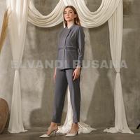 Gambar (Unf.Id) Blazer Wanita Baju Kerja Kantor Seragam Pdh Pns Pemda Dinas Guru Asn Wanita Atasan Kombinasi Batik Setelan Rok A Celana Panjang Kode 7007 Warna Abu Muda Langsung Diproses dari Uniform id undefined 3 Tokopedia