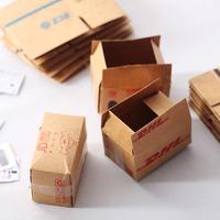 Gambar 1/5Pcs/Set Mini Carton Express Box 1:12 Dollhouse Miniature Simulation Express Box Furniture Accessories Decor Toy dari Edhaanenggolan undefined 2 Tokopedia