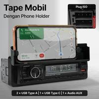 Gambar Taffware Tape Mobil Audio MP3 Player Bluetooth USB ISO Phone Holder - HL83 dari Taffware Official Store undefined 2 Tokopedia