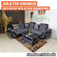 Gambar Sofa Minimalis Kursi Tamu Sudut Furniture Minimalis Bandung dari D&#39;Ressort id undefined 1 Tokopedia