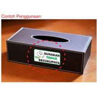 Gambar STA7! Stiker Gunakan Tissue Secukupnya / Stiker Go Green Hemat Kertas Tisu dari musrifah11 undefined 3 Tokopedia