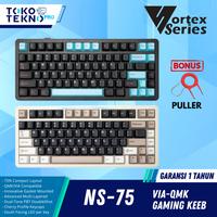 Gambar PTR Vortexseries Vortex NS75 / NS-75 / NS 75 3in1 Connection Keyboard With VIA QMK dari estrishopp undefined 1 Tokopedia