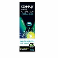Gambar CLOSE UP PASTA GIGI WHITE ATTRACTION NATURAL SMILE 100G - PASTA GIGI PEMUTIH LEMON ACAI BERRY dari Grosir Market 1 undefined 3 Tokopedia
