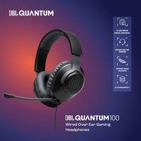Gambar PTR JBL Quantum 100 Wired Over-Ear Gaming Headset with Detachable Mic - Putih dari estrishopp undefined 1 Tokopedia
